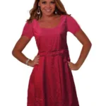 Pier One Dark Red Short Sleeves Tunic Top-Size S