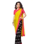Mizzoli Multi Printed Georgette Saree