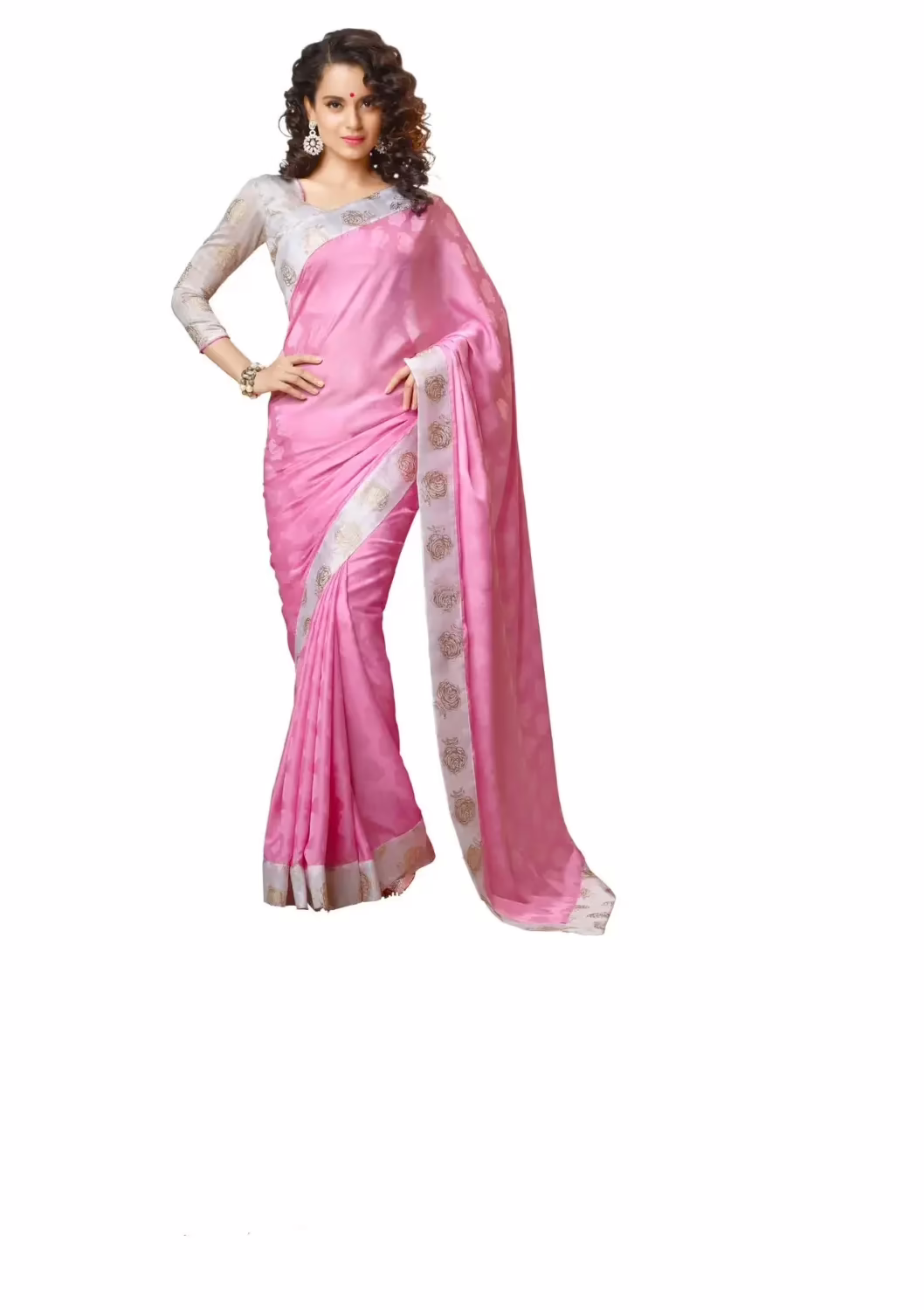 Mizzoli Multi Georgette Printed Saree