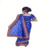 Pazaar Royal Blue Embroidered Party Kids Wear Saree - Image 2