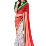 Mizzoli Multi Designer Georgette Printed Sarees