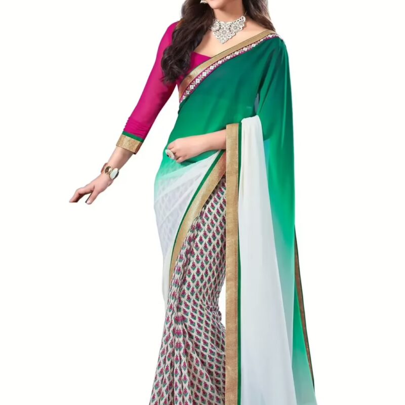 Mizzoli Multi Designer Georgette Printed Sarees