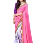 Mizzoli Multi Designer Georgette Printed Sarees