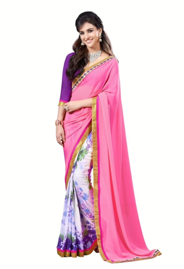 Mizzoli Multi Designer Georgette Printed Sarees