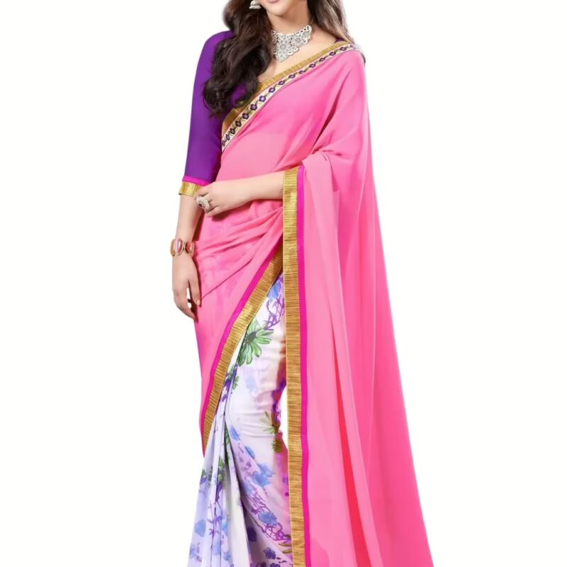 Mizzoli Multi Designer Georgette Printed Sarees