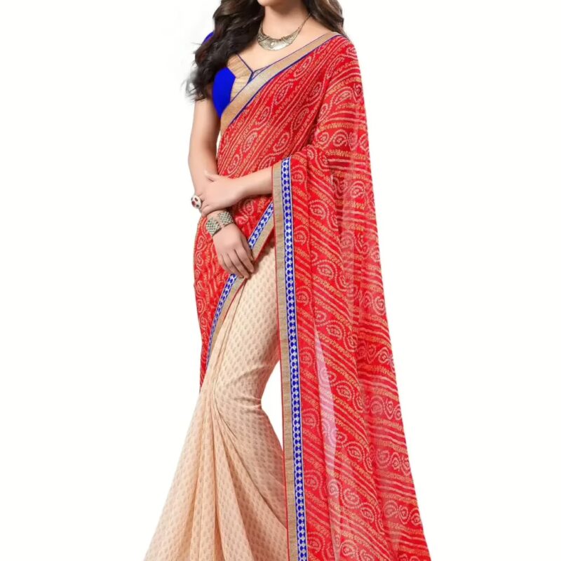 Mizzoli Multi Designer Georgette Printed Sarees