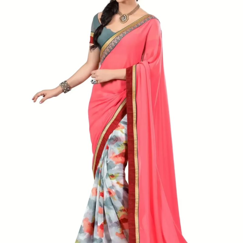 Mizzoli Multi Designer Georgette Printed Sarees