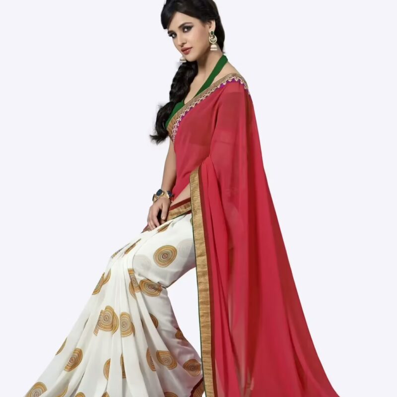 Mizzoli Multi Designer Georgette Printed Sarees