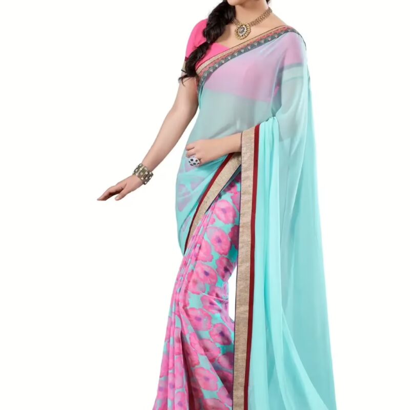 Mizzoli Multi Designer Georgette Printed Sarees