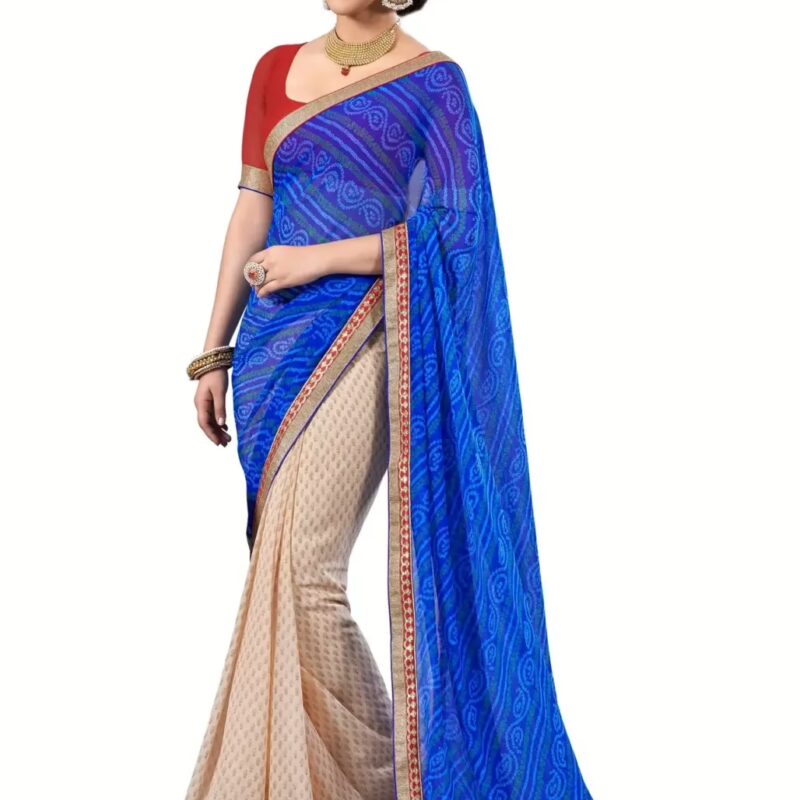 Mizzoli Multi Designer Georgette Printed Sarees