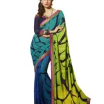 Mizzoli Multi Designer Georgette Printed Sarees