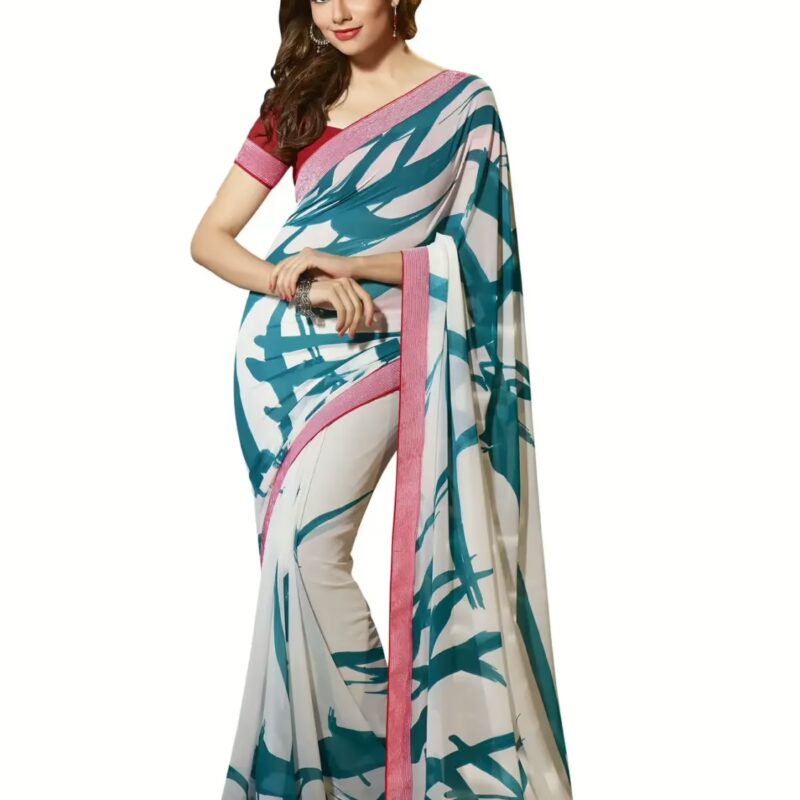Mizzoli Multi Designer Crepe Printed Sarees