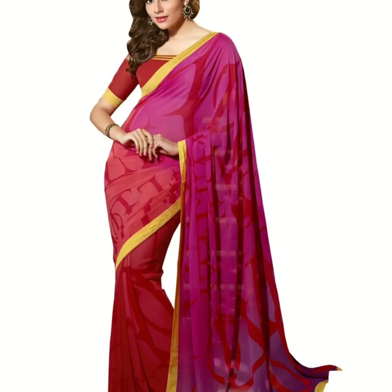 Mizzoli Multi Designer Crepe Printed Sarees