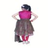 Pazaar Persian Rose-Pink  And Deep Fallow Brown Embroidered Festival Kids Anarkali Suit - Image 2