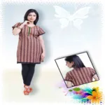 Stylish Party Kurti with Wave Style Print