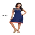 Viva N Diva Blue Colored Rayon Kurti