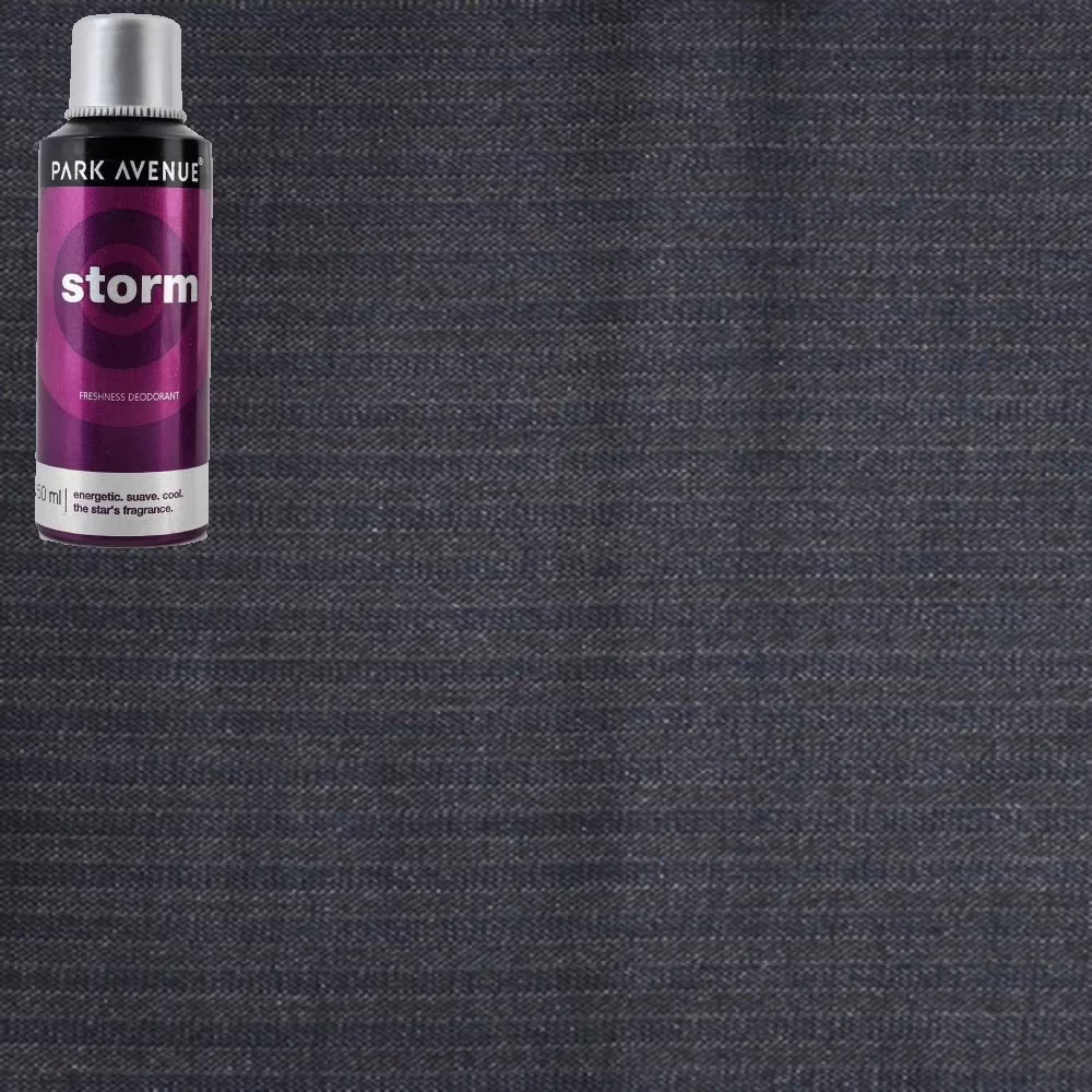 Raymond - Black Matty Suit Fabric Free Deo