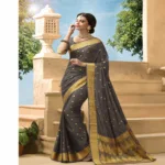 Sakshi Magnificient Light Brown Color Saree
