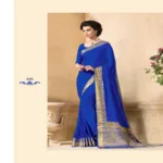 Sakshi Multi Color New Fancy Crepe Silk Saree
