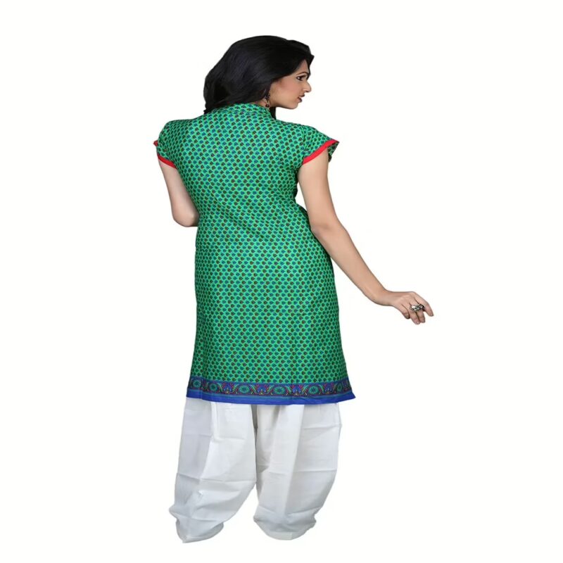 Pazaar Jungle Green printed party kurti