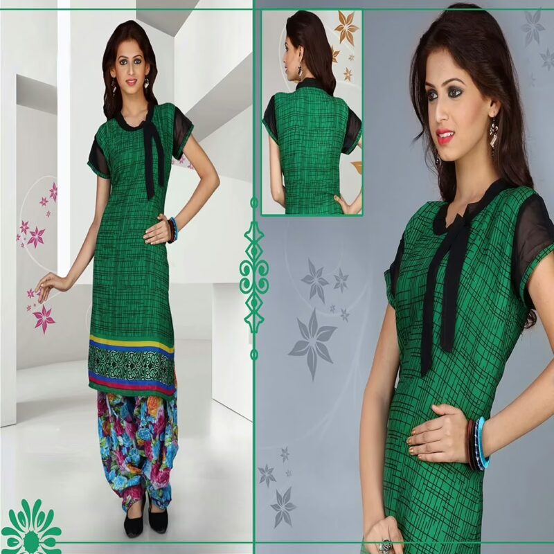 Pazaar Sea Green printed party kurti
