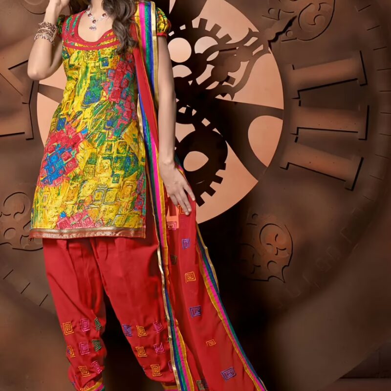 Antra Yellow Color Embroidered Designer Salwar Kameez