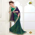 Leela Collection Multi New Fancy Georgette Chiffon Saree