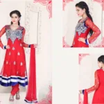Pazaar Kaanchi Rose Madder Red Embroidered Anarkali Salwar Kameez