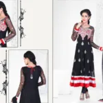 Pazaar Kaanchi Black-3 Embroidered Anarkali Salwar Kameez