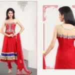 Pazaar Kaanchi Red Embroidered Party Anarkali Salwar Kameez