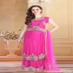 Pazaar Rangoli Hot Magenta Embroided Lehenga Choli