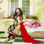 Hi-Fashion Unstitched Multi-Colour Straight Suit