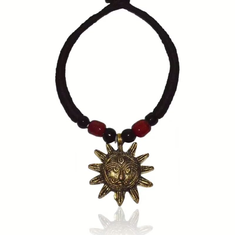 Pazaar Black and Golden Dokra Festival Necklace