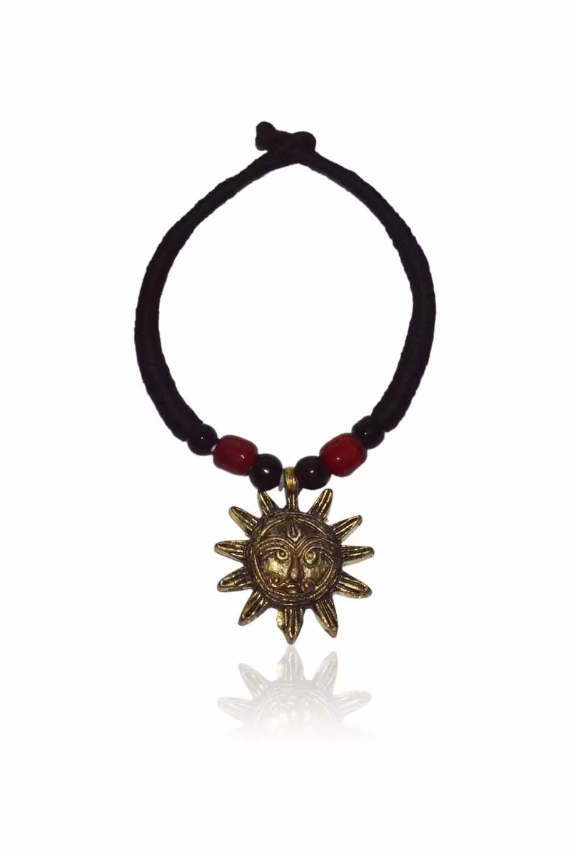Pazaar Black and Golden Dokra Festival Necklace