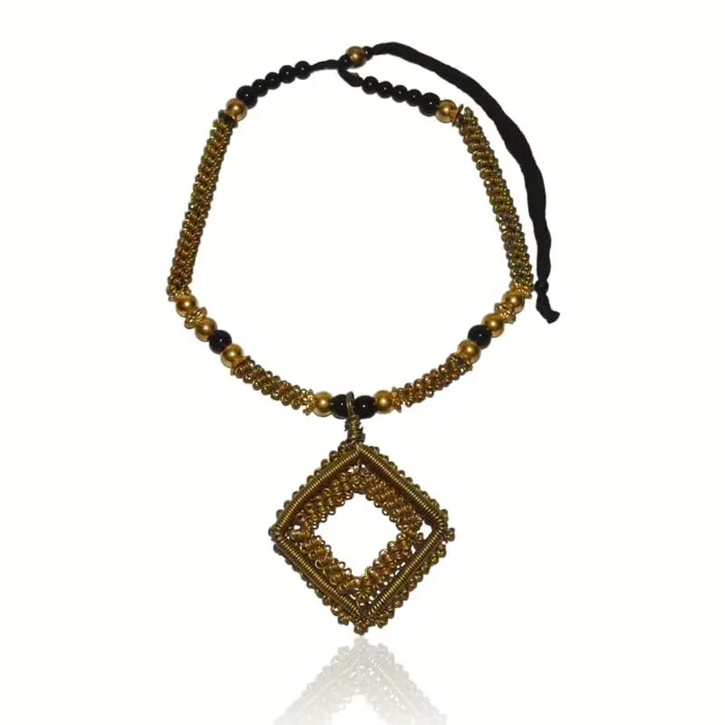 Golden Pazaar Dokra Festival Necklace