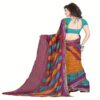 Lookslady Printed Maroon Georgette Saree - Image 3