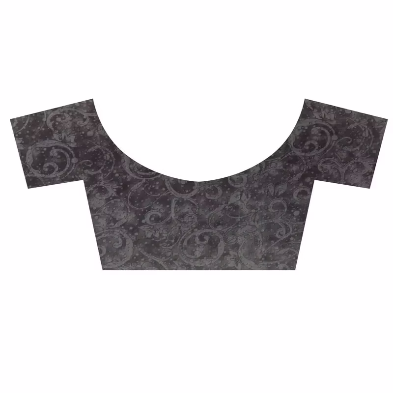 Lookslady Printed Grey Chiffon Saree - Image 3