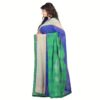 Lookslady Printed Blue Chiffon Saree - Image 3