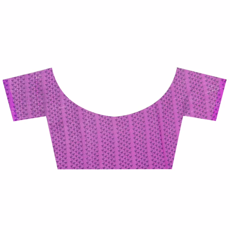 Lookslady Printed Purple Chiffon saree - Image 3