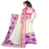Lookslady Printed Beige Georgette saree - Image 3