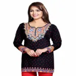 Buyzaar Black Print Designer Readymade Kurtis