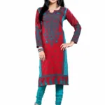 Buyzaar Maroon Print Designer Readymade Kurtis