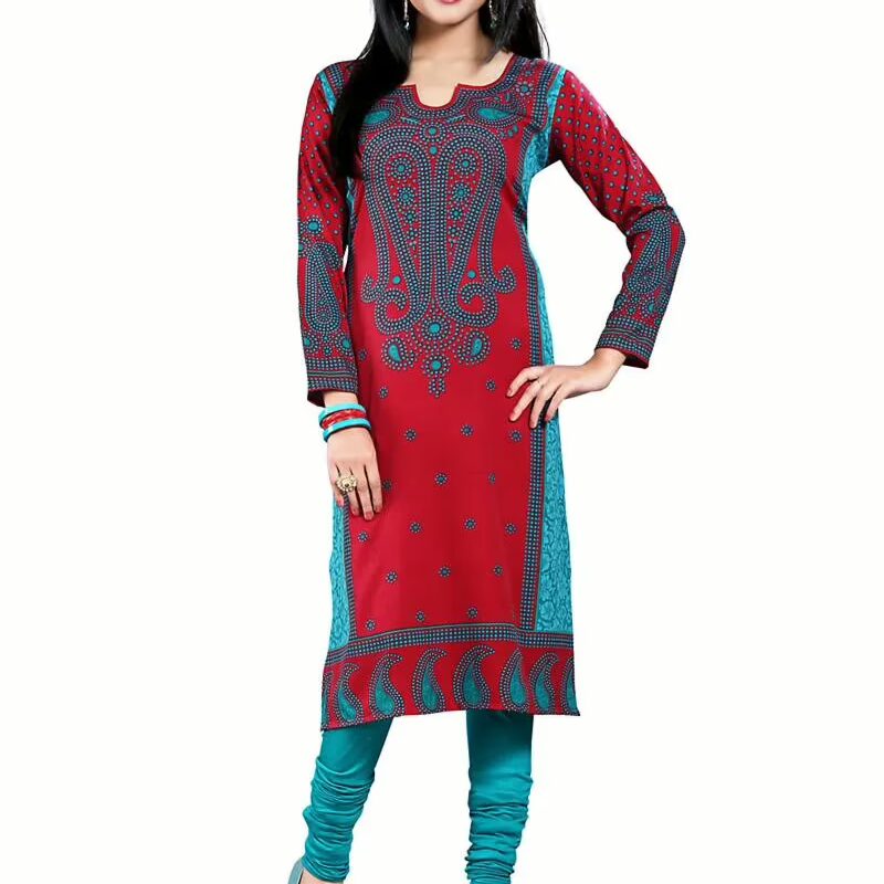 Buyzaar Maroon Print Designer Readymade Kurtis