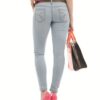 Gray Cotton Jeans With Belt - Image 3