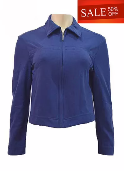 Benetton - Blue Short Full Sleeves Jacket