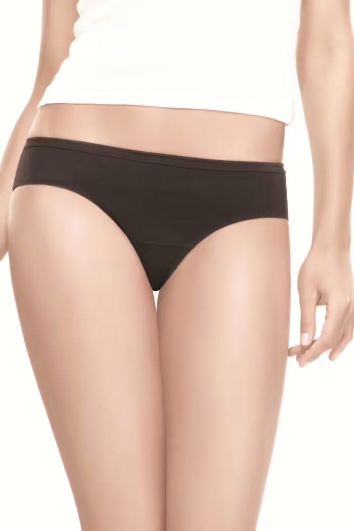 Lady Lyka-Black Hi Cut Hipster Panties