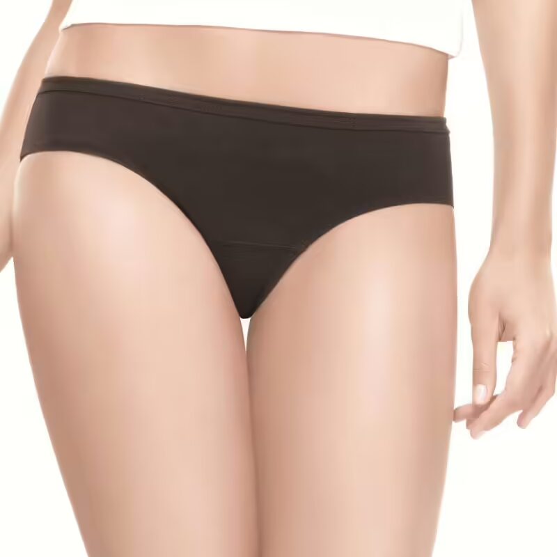 Lady Lyka-Black Hi Cut Hipster Panties