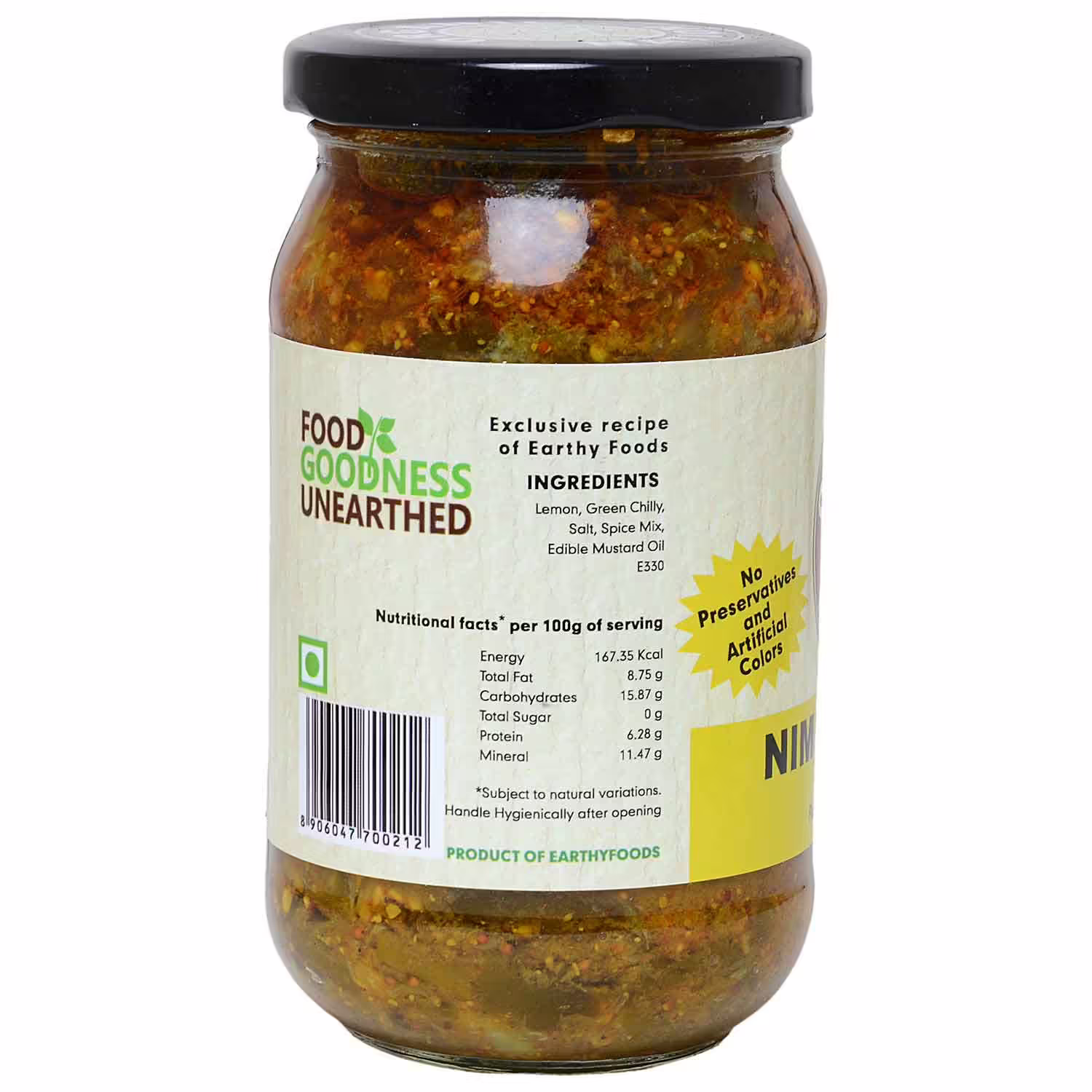 Organic Nation Nimbu Mirch Pickle - Image 2