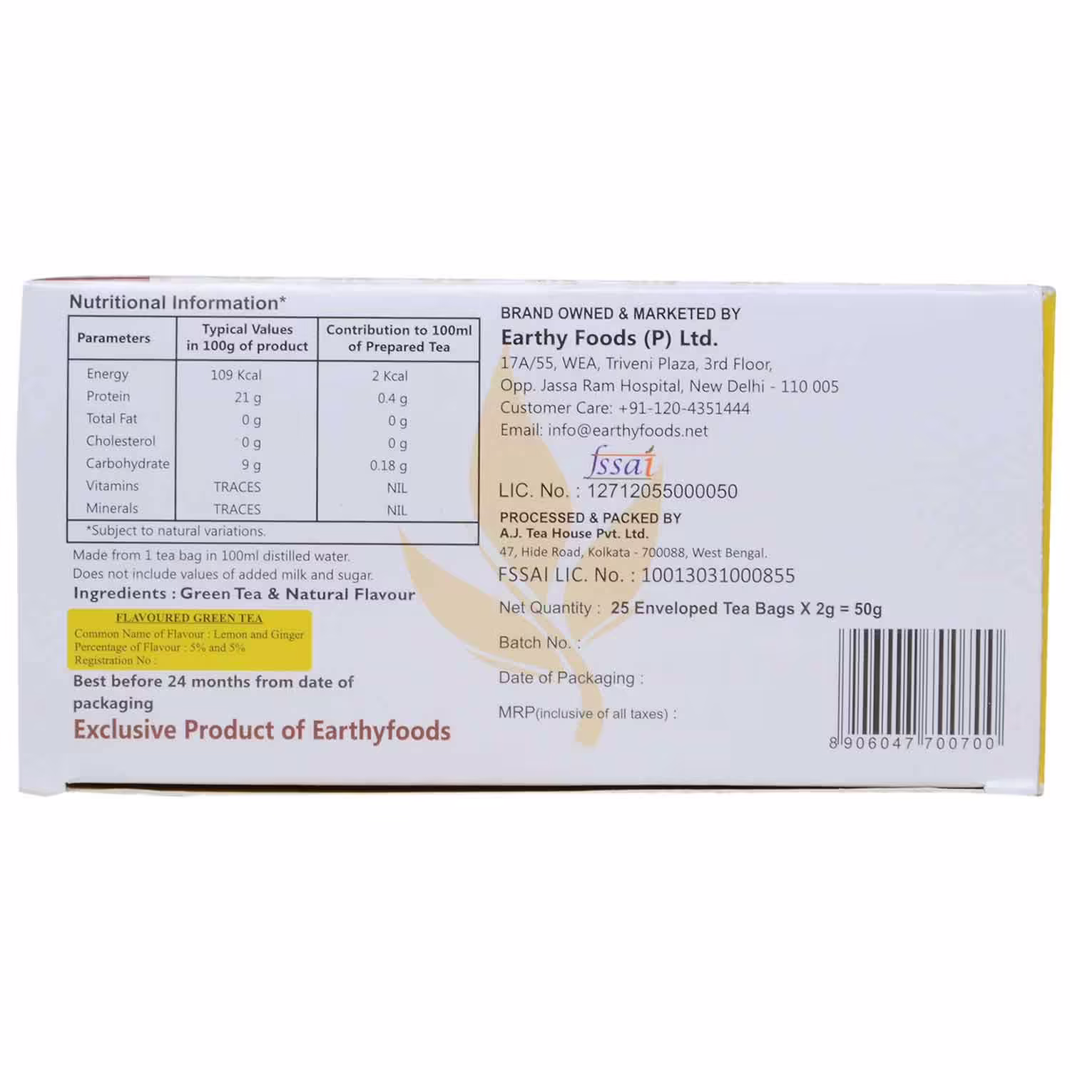 Organic Nation Lemon Tea - Image 2