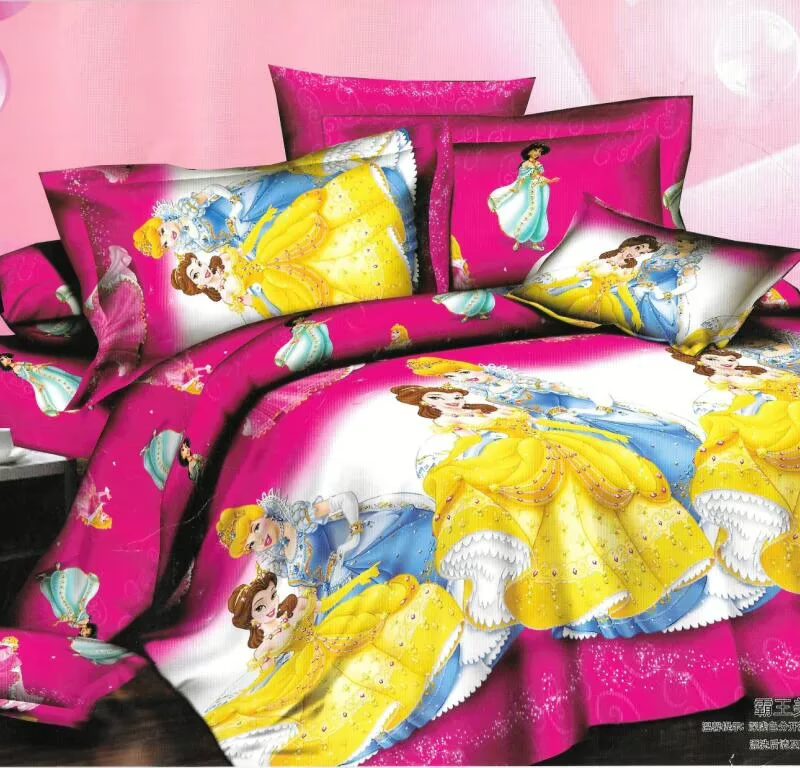 Cinderella Cartoon Printed Bedsheet